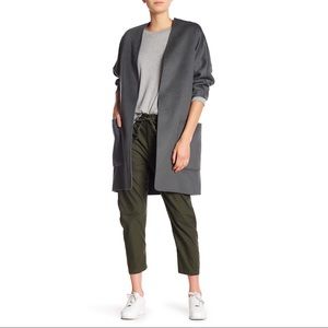 Vince reversible cardigan coat. Size L black/gray